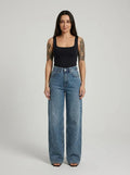 Bella Novelle Jeans Glitter Wide Leg - vooraanzicht