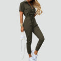 Bella Novelle jumpsuit in Groen
