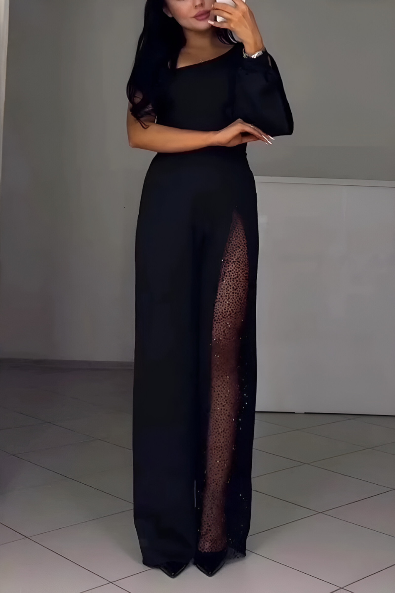 Bella Novelle damesjumpsuit met wijde pijpen, productfoto