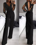 Bella Novelle mouwloze jumpsuit met glitter top, productfoto