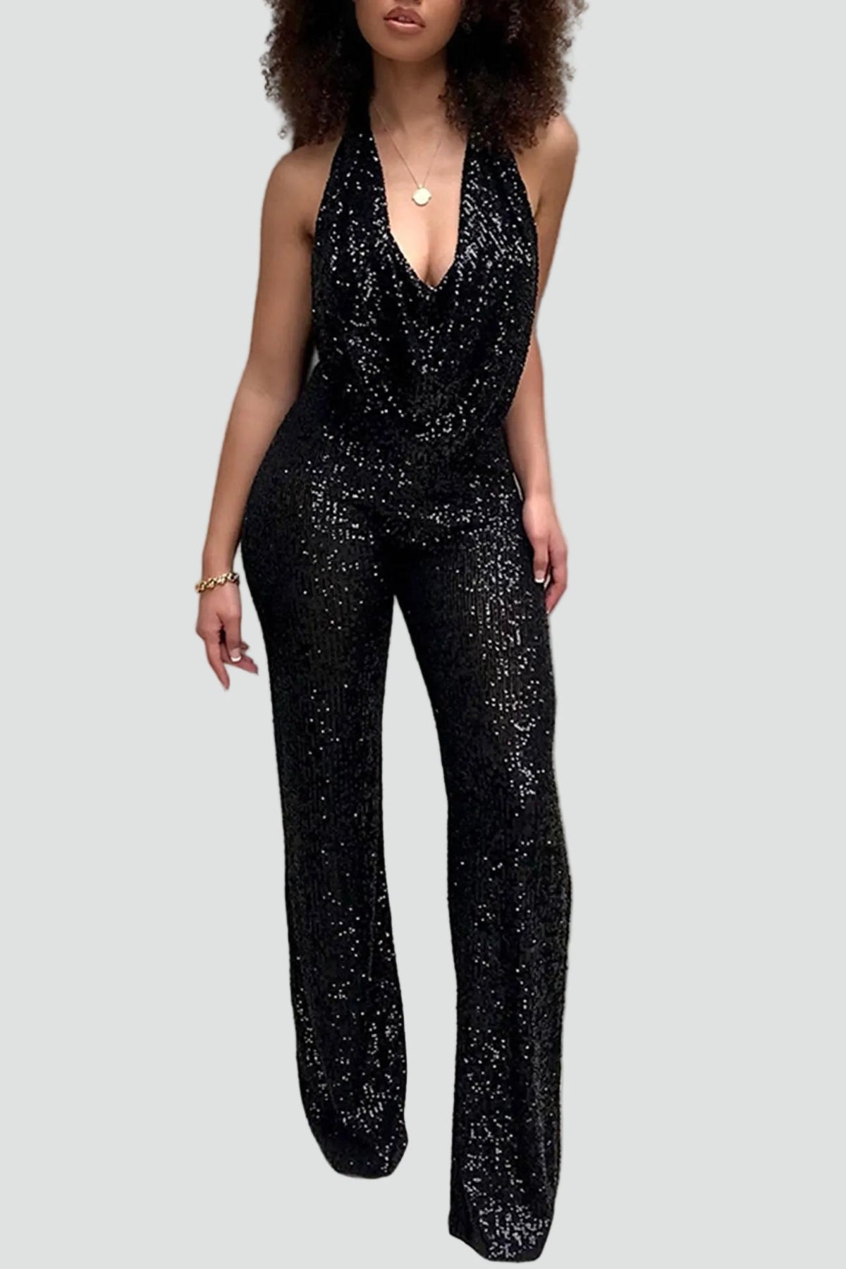 Bella Novelle jumpsuit in Zwart