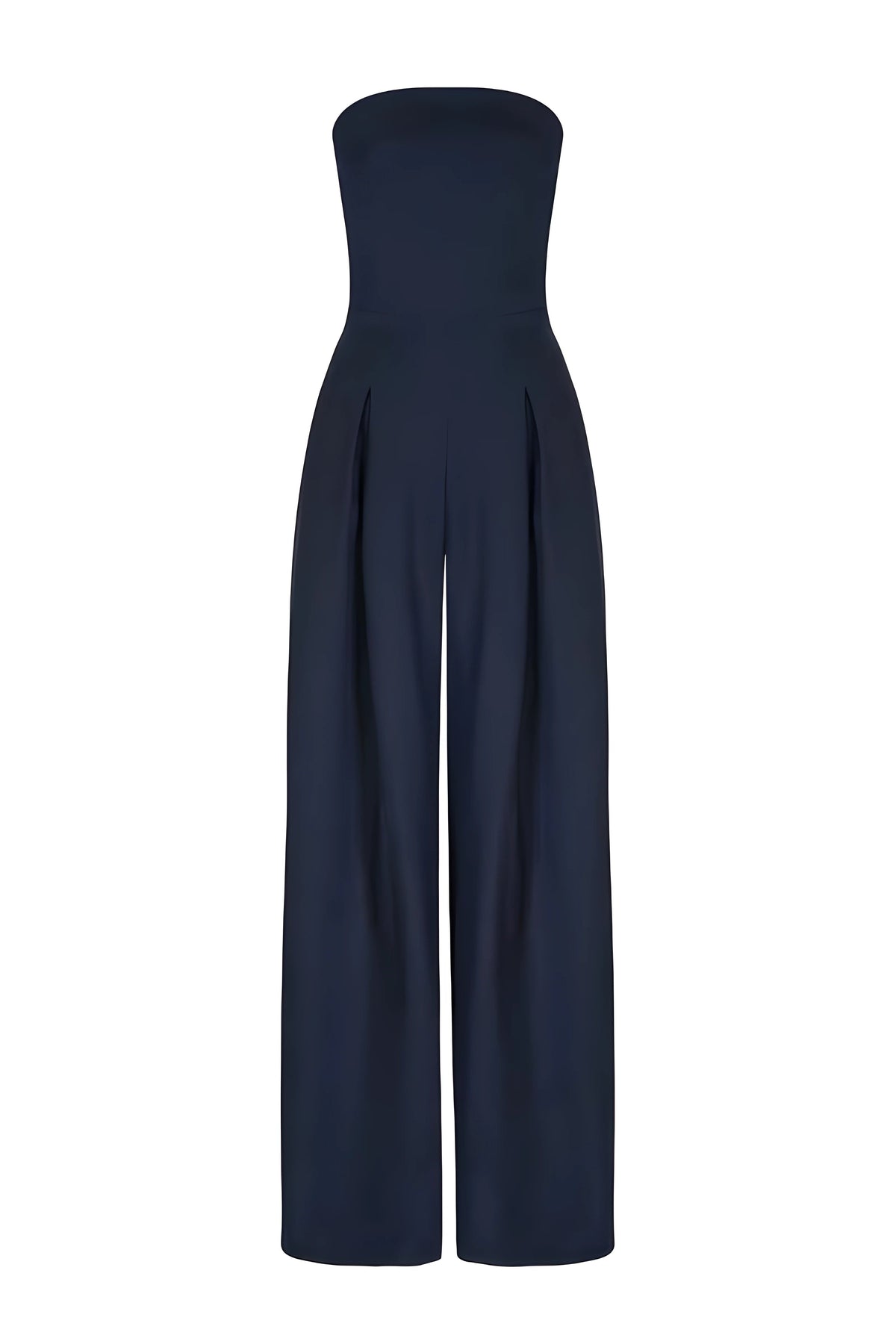 Bella Novelle strapless jumpsuit met wijde pijpen, productfoto