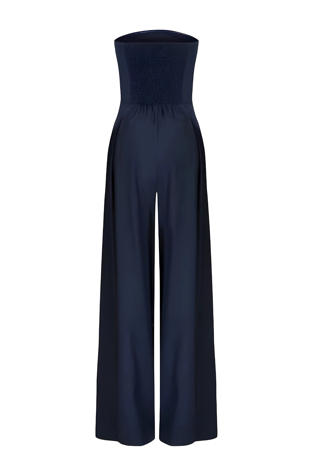 Bella Novelle strapless jumpsuit met wijde pijpen, productfoto