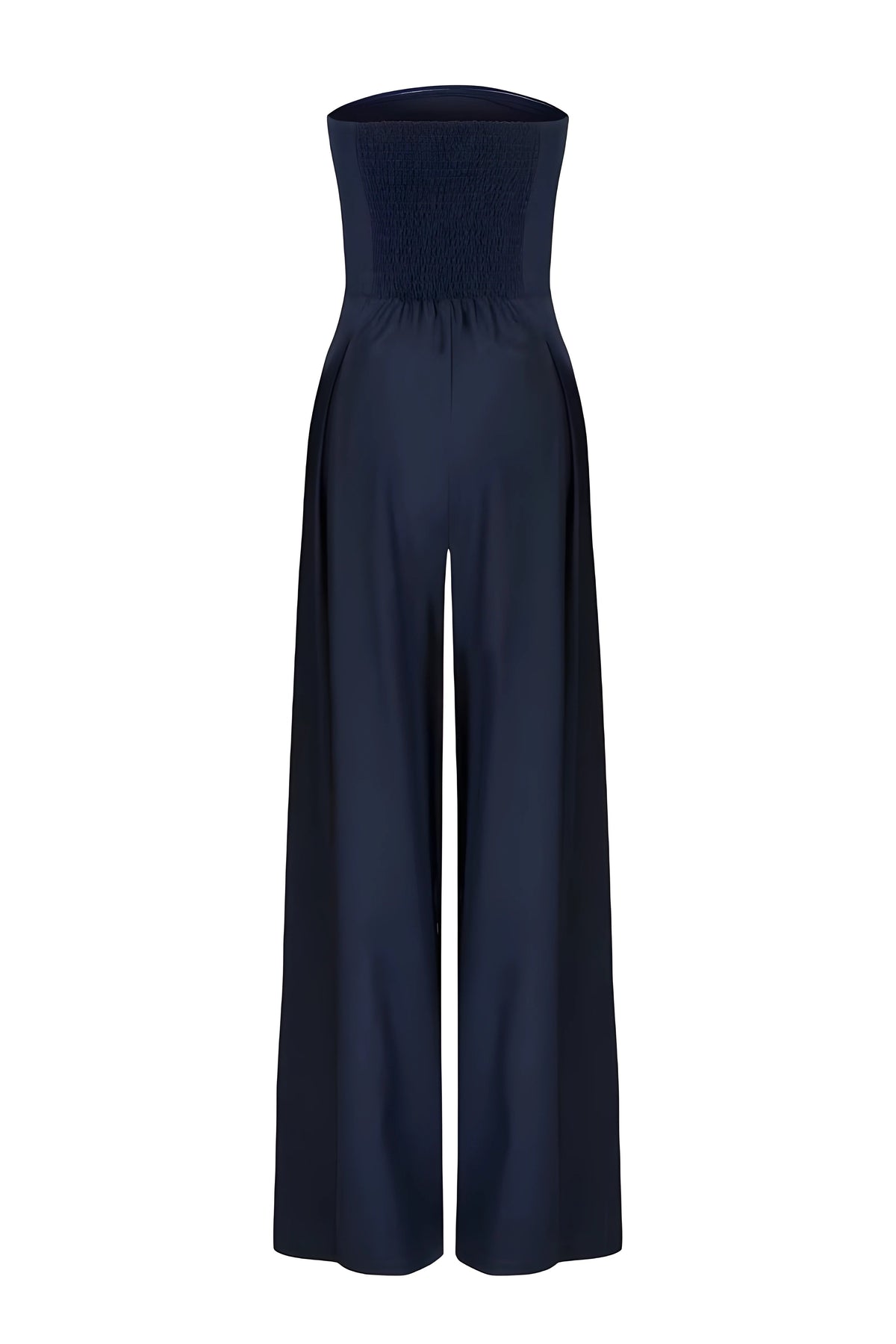 Bella Novelle strapless jumpsuit met wijde pijpen, productfoto