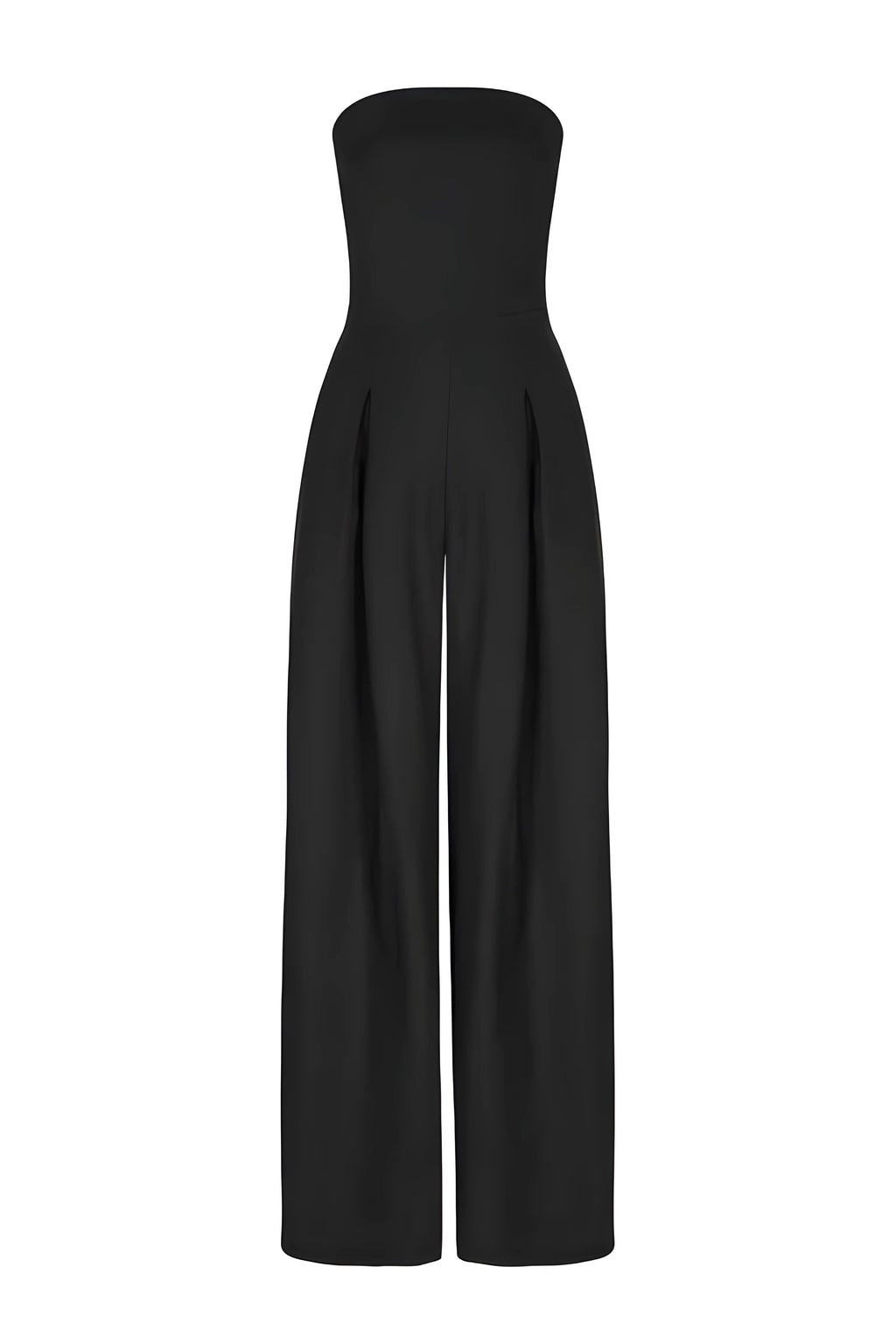 Bella Novelle strapless jumpsuit met wijde pijpen, productfoto