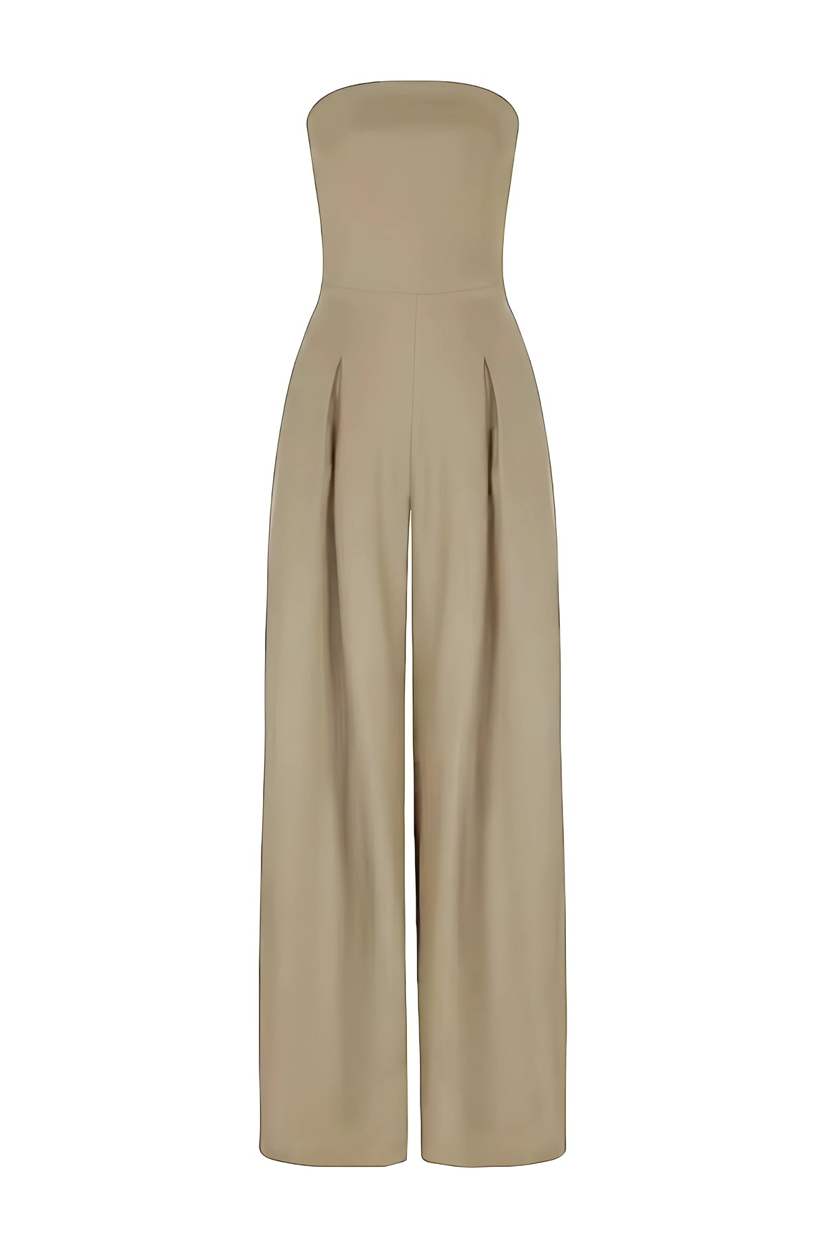 Bella Novelle strapless jumpsuit met wijde pijpen, productfoto