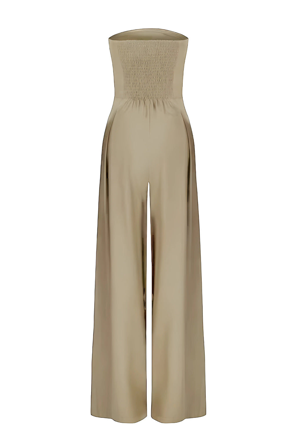 Bella Novelle strapless jumpsuit met wijde pijpen, productfoto