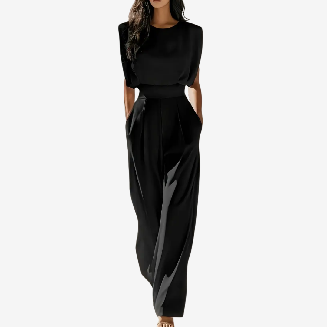 Bella Novelle jumpsuit in Zwart