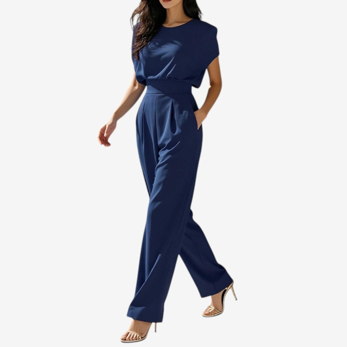 Bella Novelle jumpsuit in Blauw