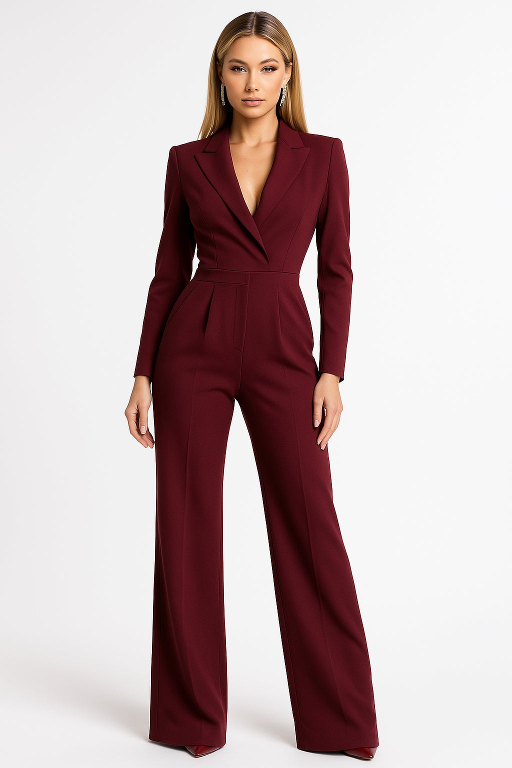 Bella Novelle jumpsuit in Rood