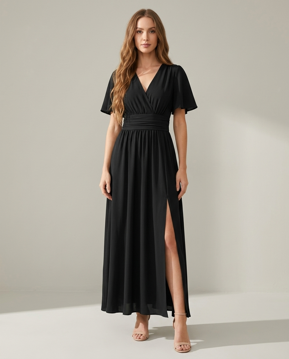 Jurk casual elegant zwart