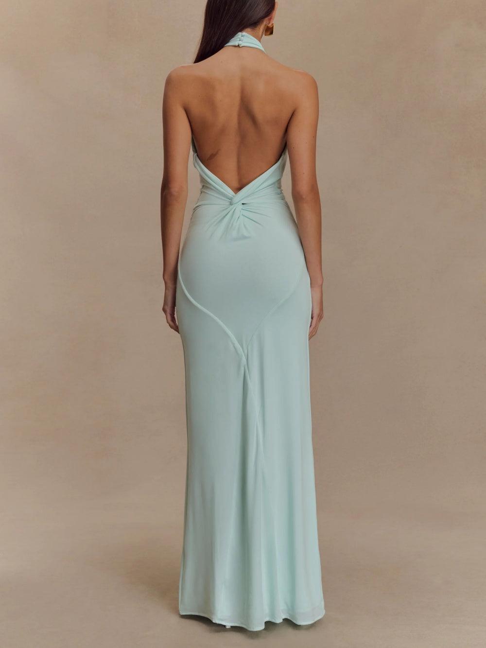 Bella Novelle maxi-jurk dames met halterhals, productfoto 4