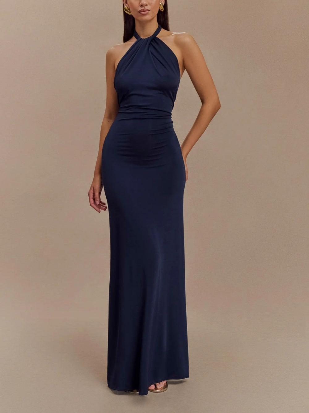 Bella Novelle maxi-jurk dames met halterhals, productfoto 5