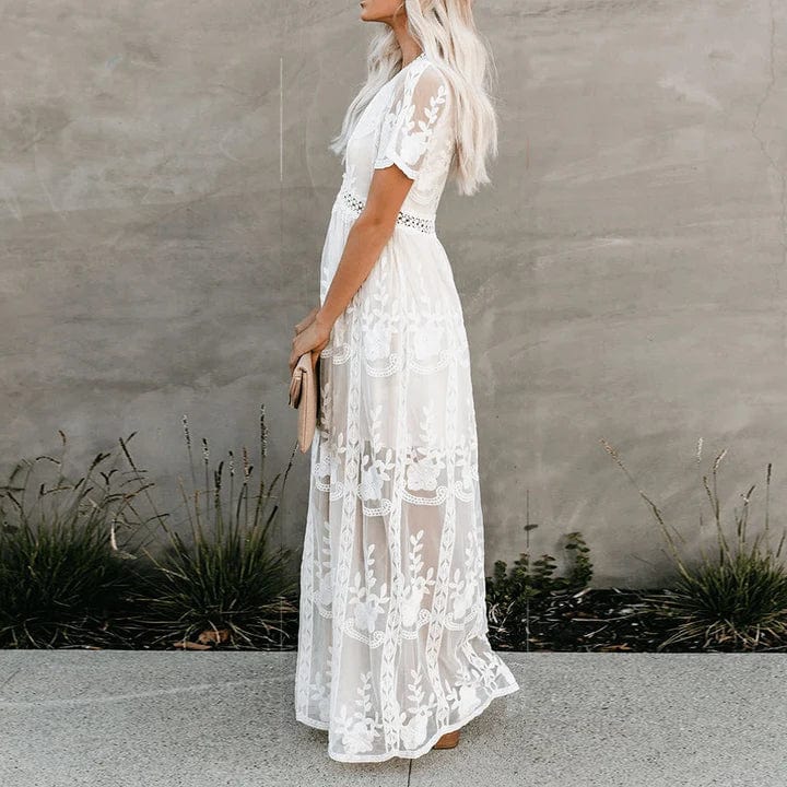 Bella Novelle kanten maxi jurk dames, productfoto 2
