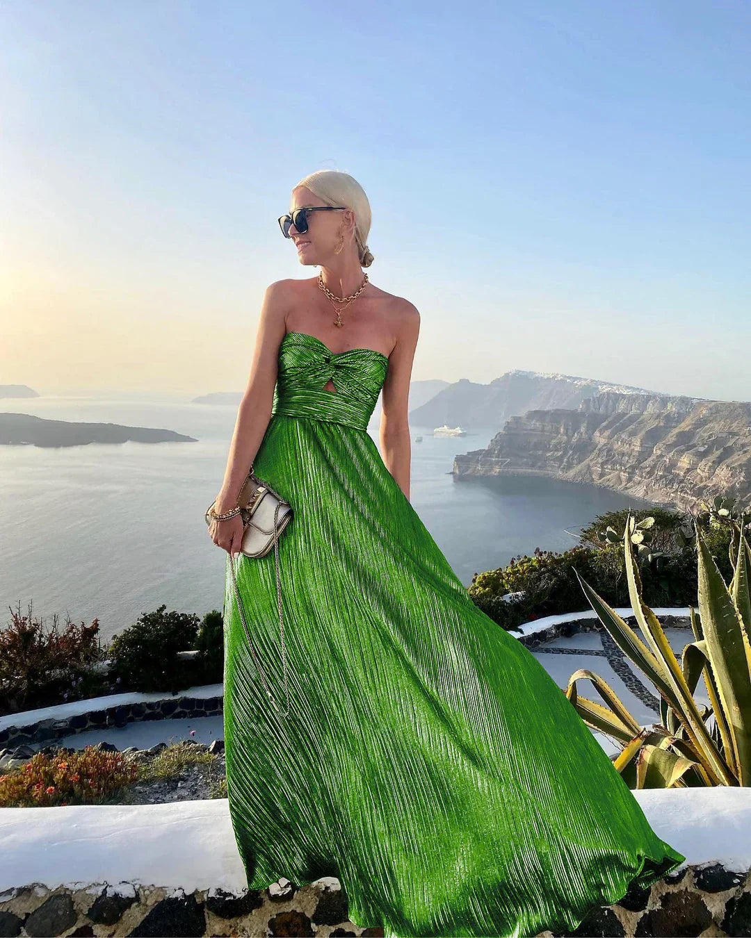 Bella Novelle strapless maxi jurk dames, productfoto 5