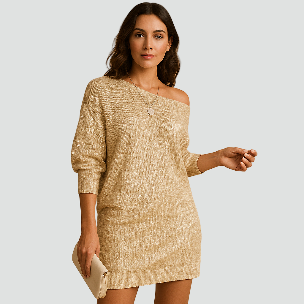 Bella Novelle jurk in Goud