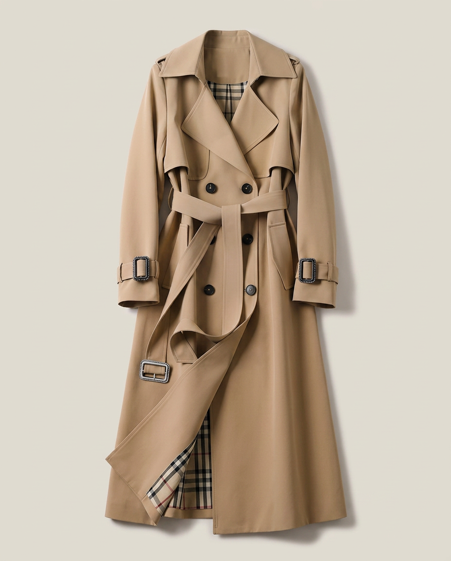 Bella Novelle lange trenchcoat, productfoto
