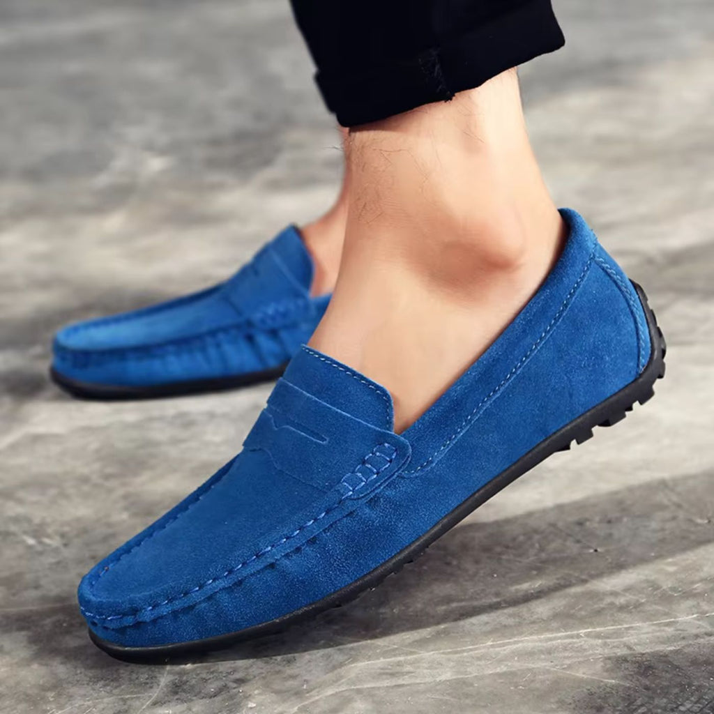 Bella Novelle suède loafers voor dames, productfoto