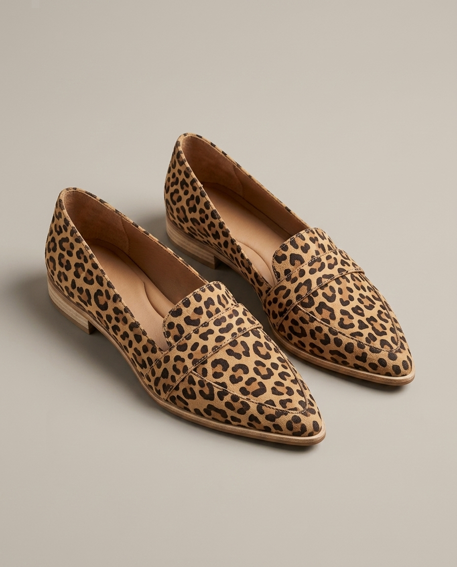 Loafer luipaardprint