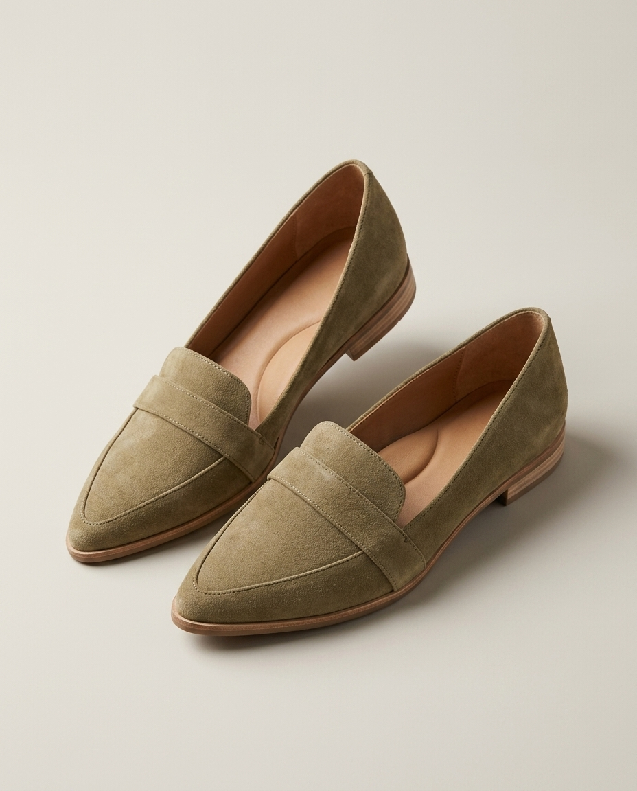 Loafer suède khaki - productfoto