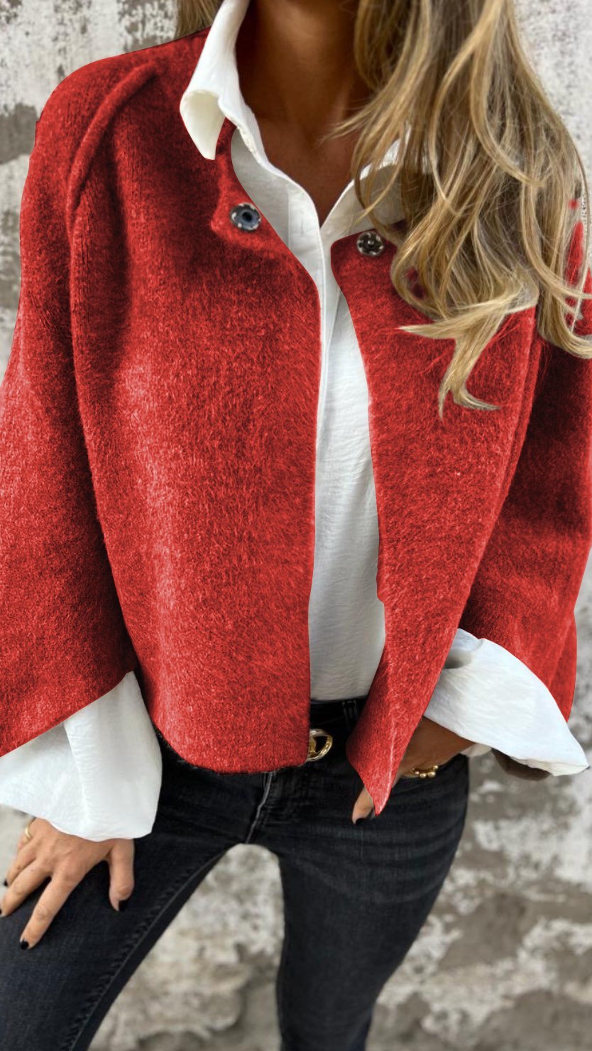 Bella Novelle mantel in Rood