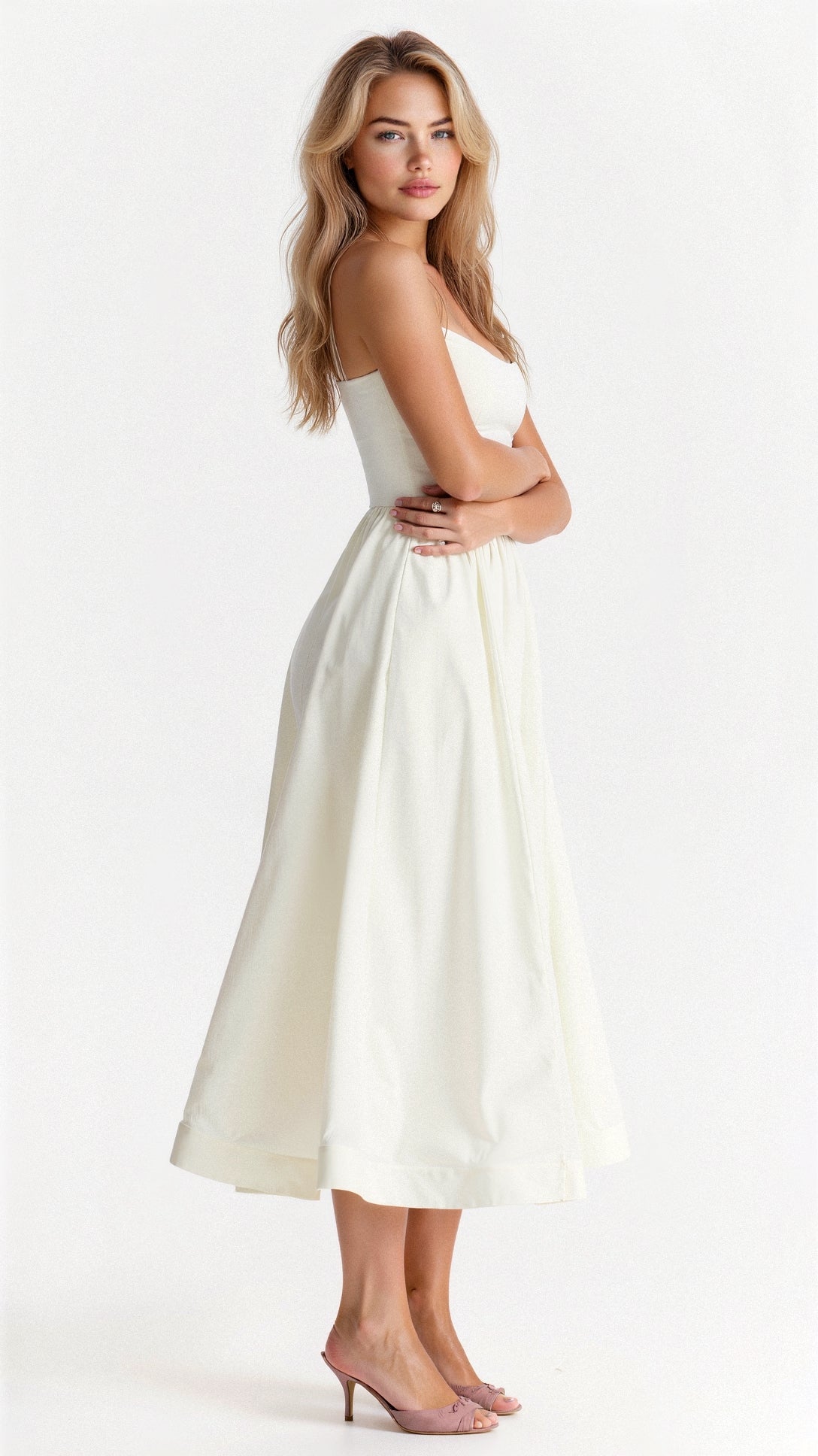 Bella Novelle mouwloze maxi jurk, productfoto