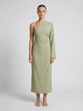 Bella Novelle one-shoulder maxi jurk, vooraanzicht