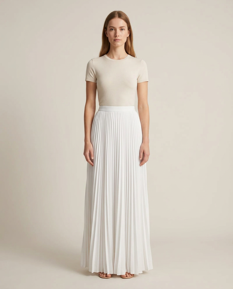Bella Novelle maxi rok in wit