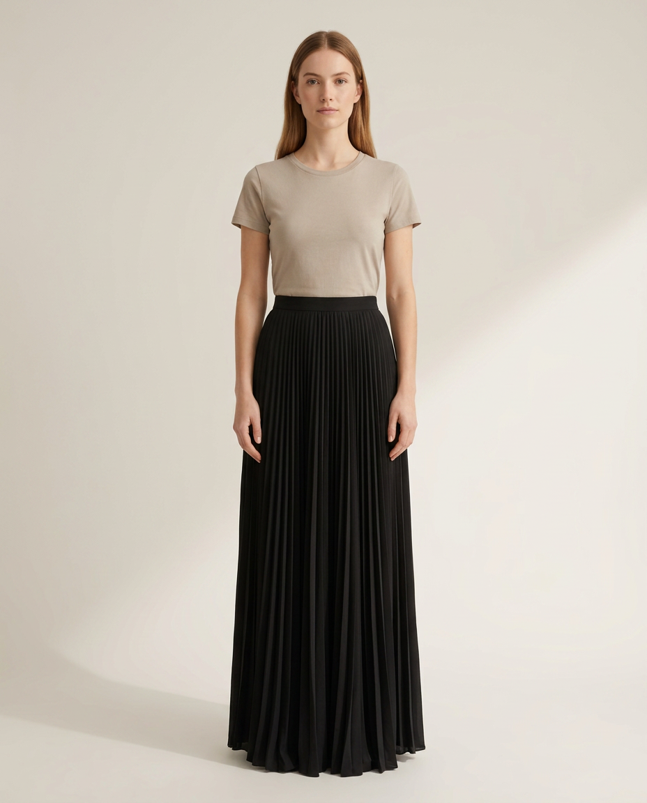 Bella Novelle maxi rok in zwart