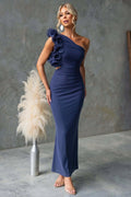 Bella Novelle maxi-jurk in Donkerblauw