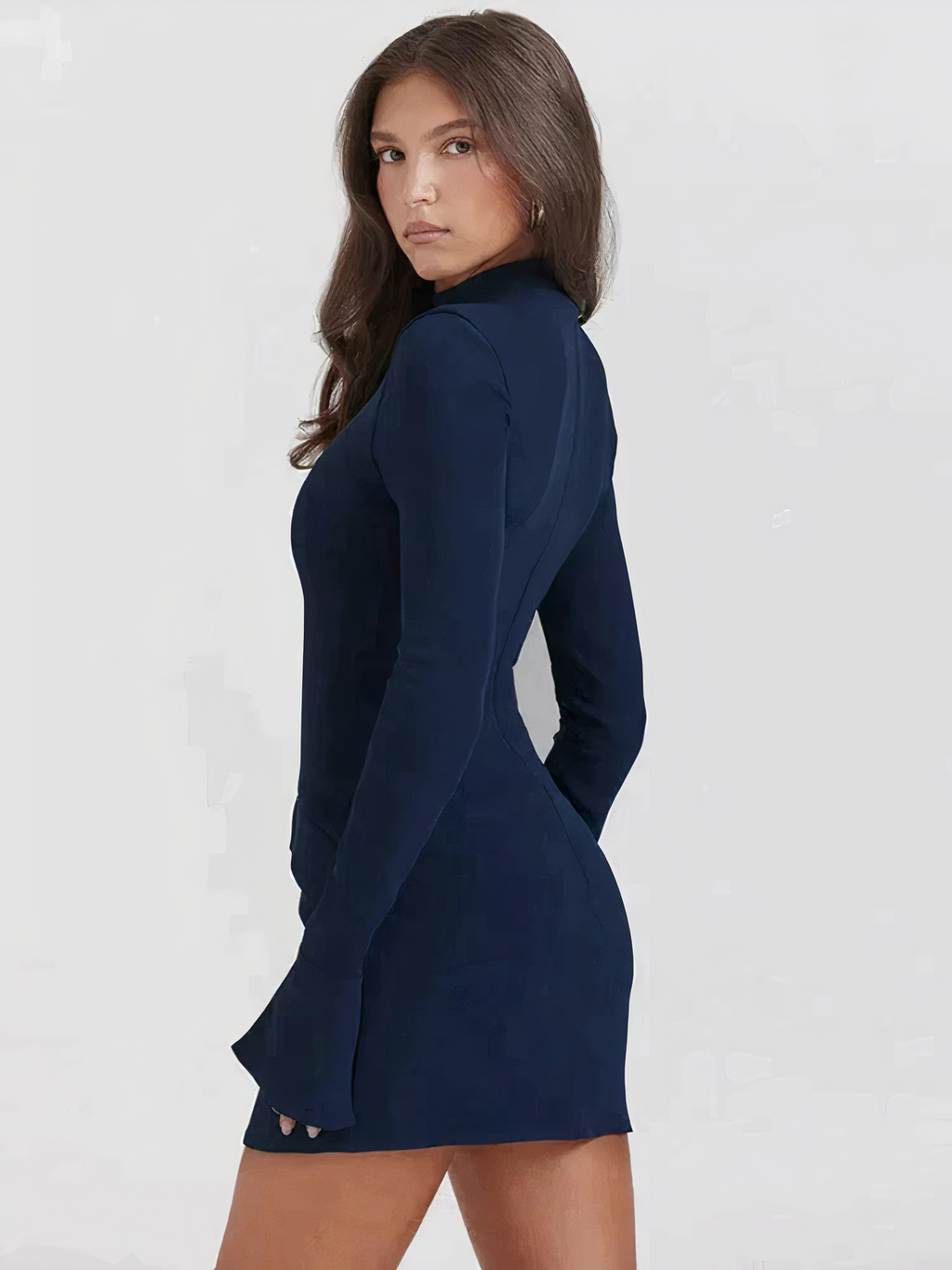 Bella Novelle mini-jurk, achteraanzicht