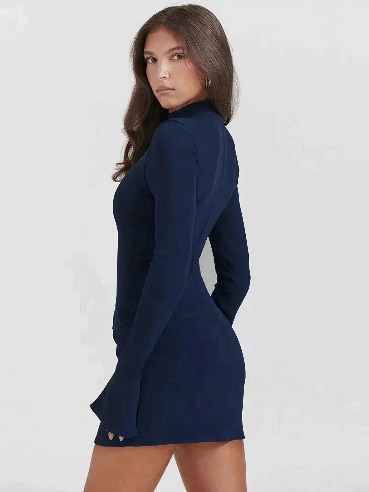 Bella Novelle mini-jurk, achteraanzicht
