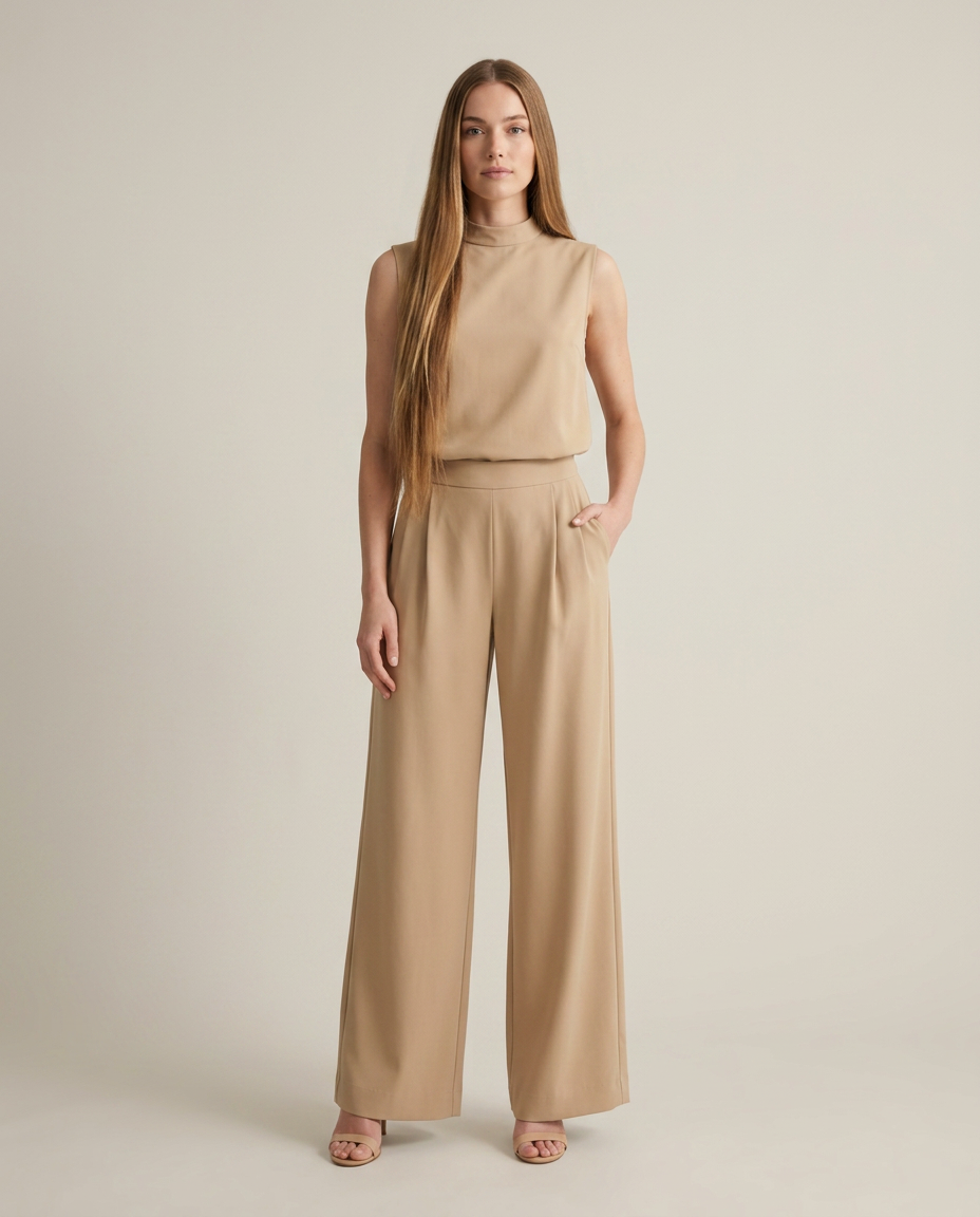 Bella Novelle co-ord set in beige