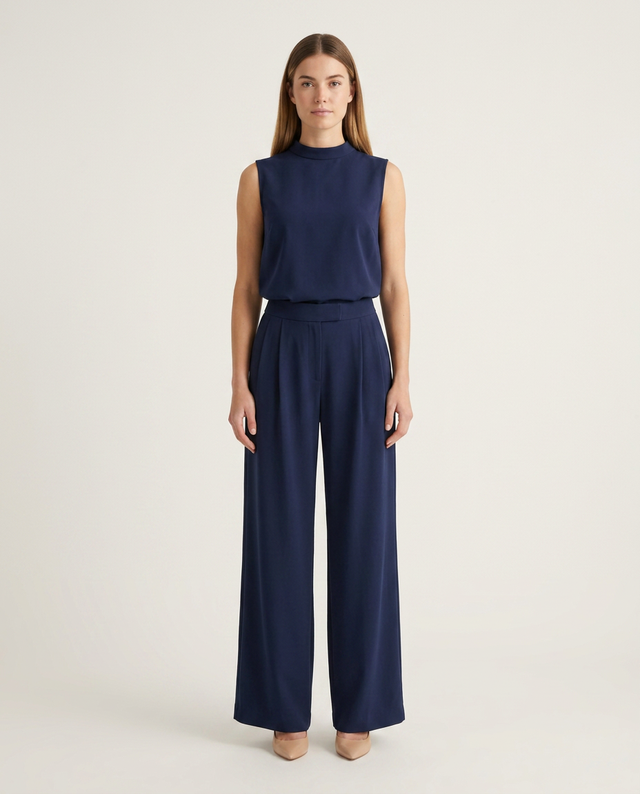 Bella Novelle co-ord set in marineblauw