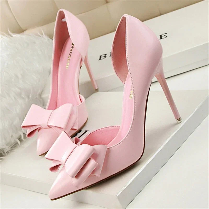 Bella Novelle pumps met strik dames, productfoto 1