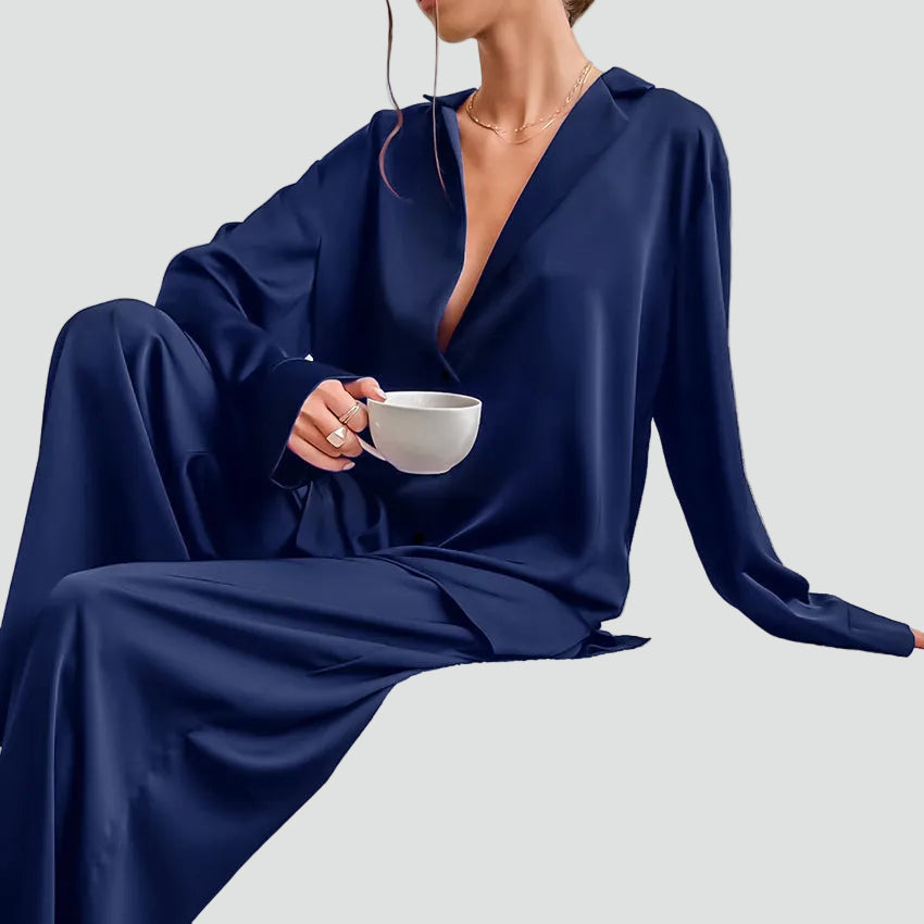 Bella Novelle pyjama in Marineblauw