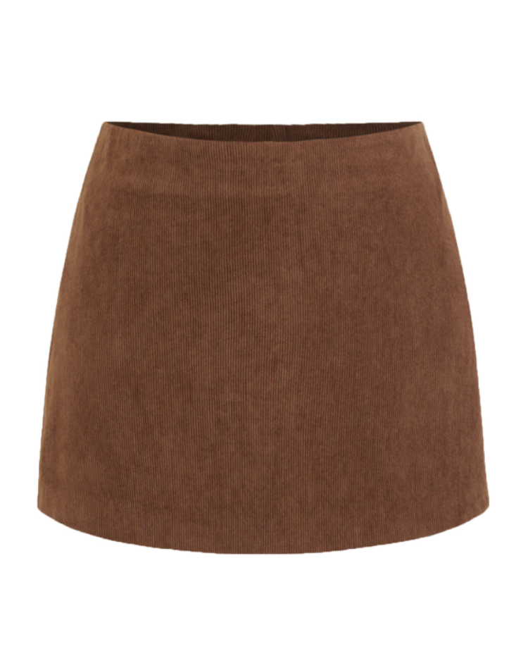 Bella Novelle ribfluwelen mini rok dames, productfoto 7