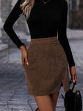 Bella Novelle ribfluwelen mini rok dames, productfoto