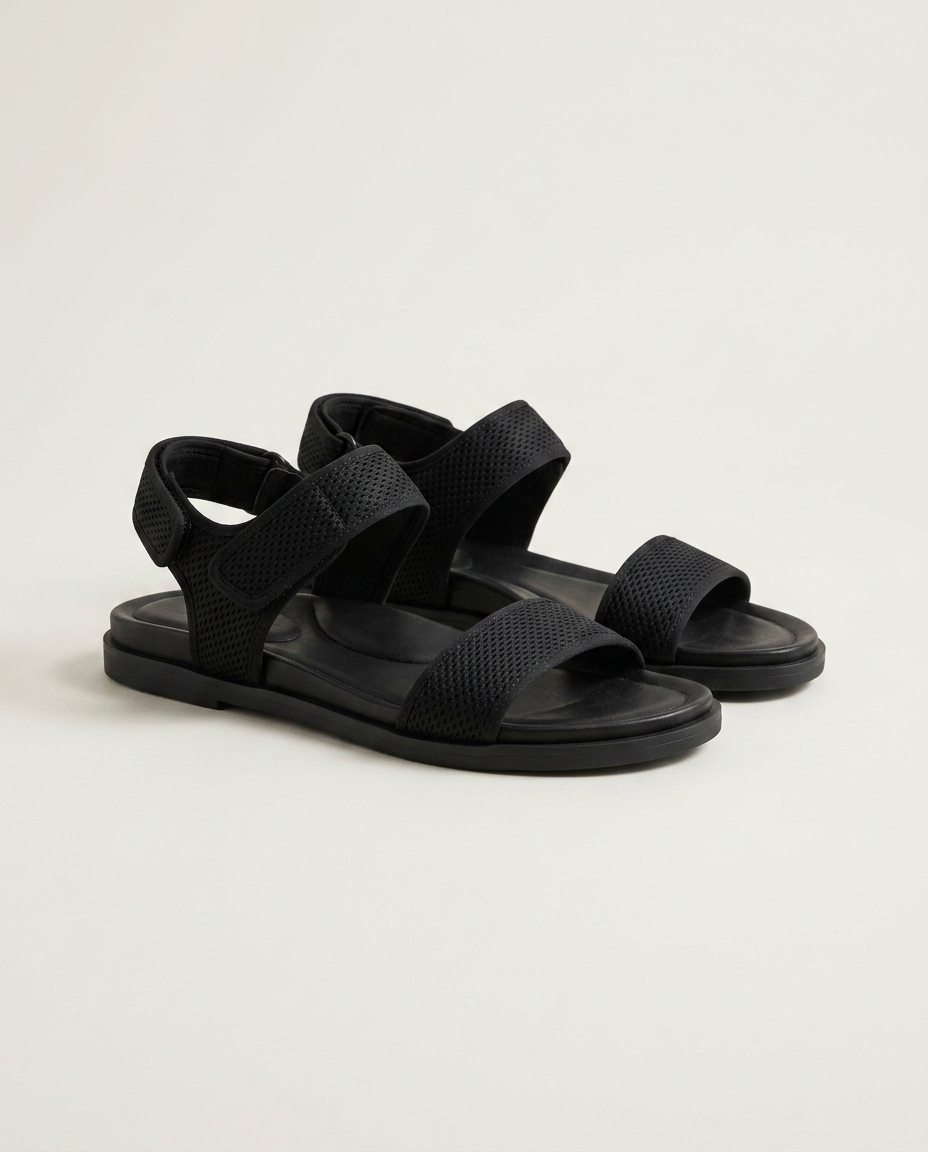 Bella Novelle sandalen met comfortabel voetbed in zwart, productfoto
