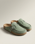 Bella Novelle sandalen met gevormd voetbed in groen, productfoto