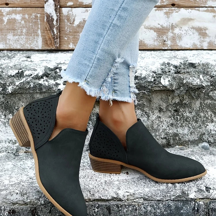 Bella Novelle schoenen met lage hak, zijaanzicht