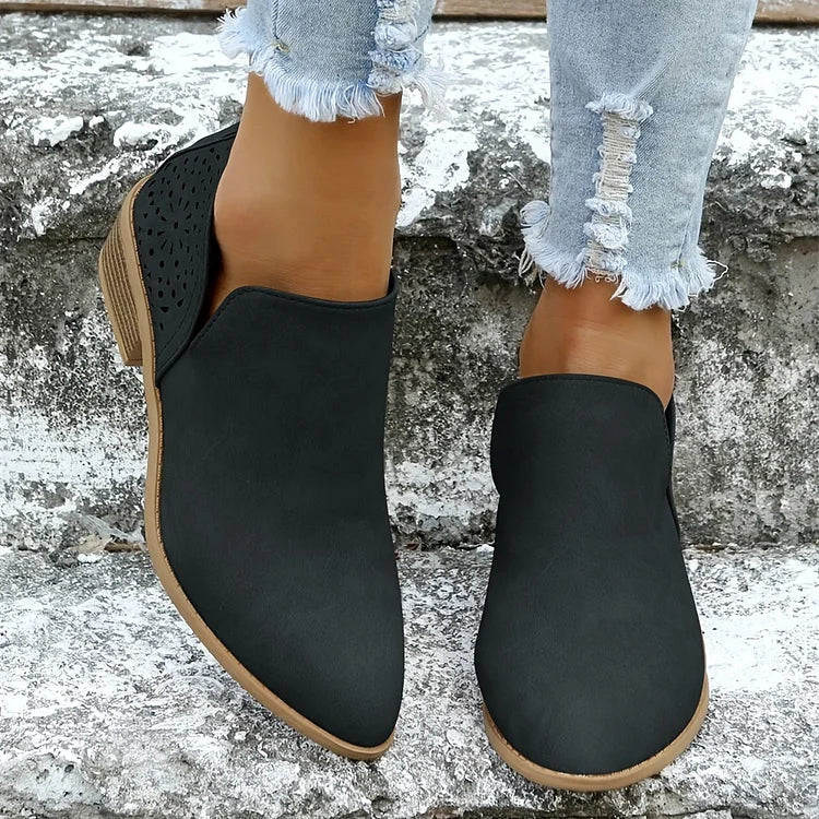 Bella Novelle schoenen met lage hak, achteraanzicht