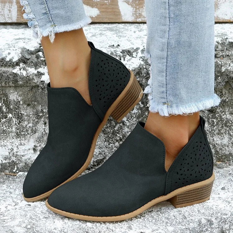 Bella Novelle schoenen met lage hak, vooraanzicht