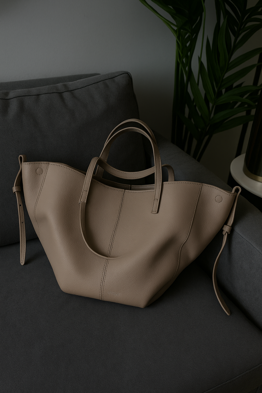 Bella Novelle tote schoudertas in taupe