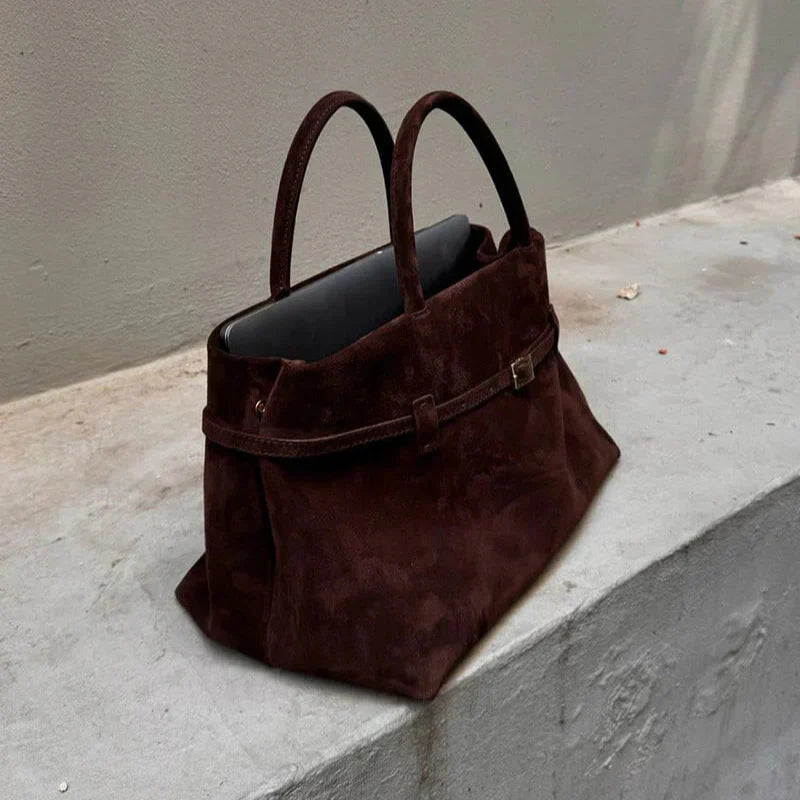 Bella Novelle schoudertas van vegan suède, productfoto