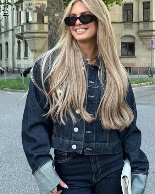 Bella Novelle denim set dames, productfoto 2