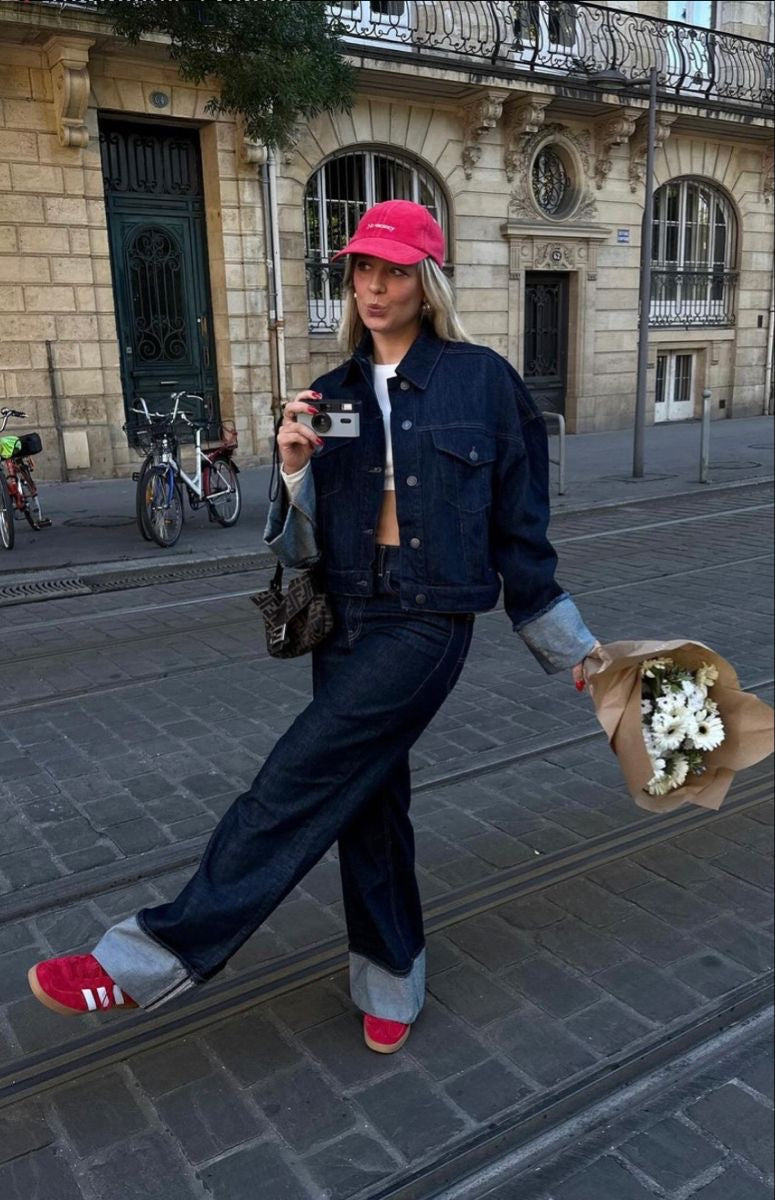 Bella Novelle denim set dames, productfoto