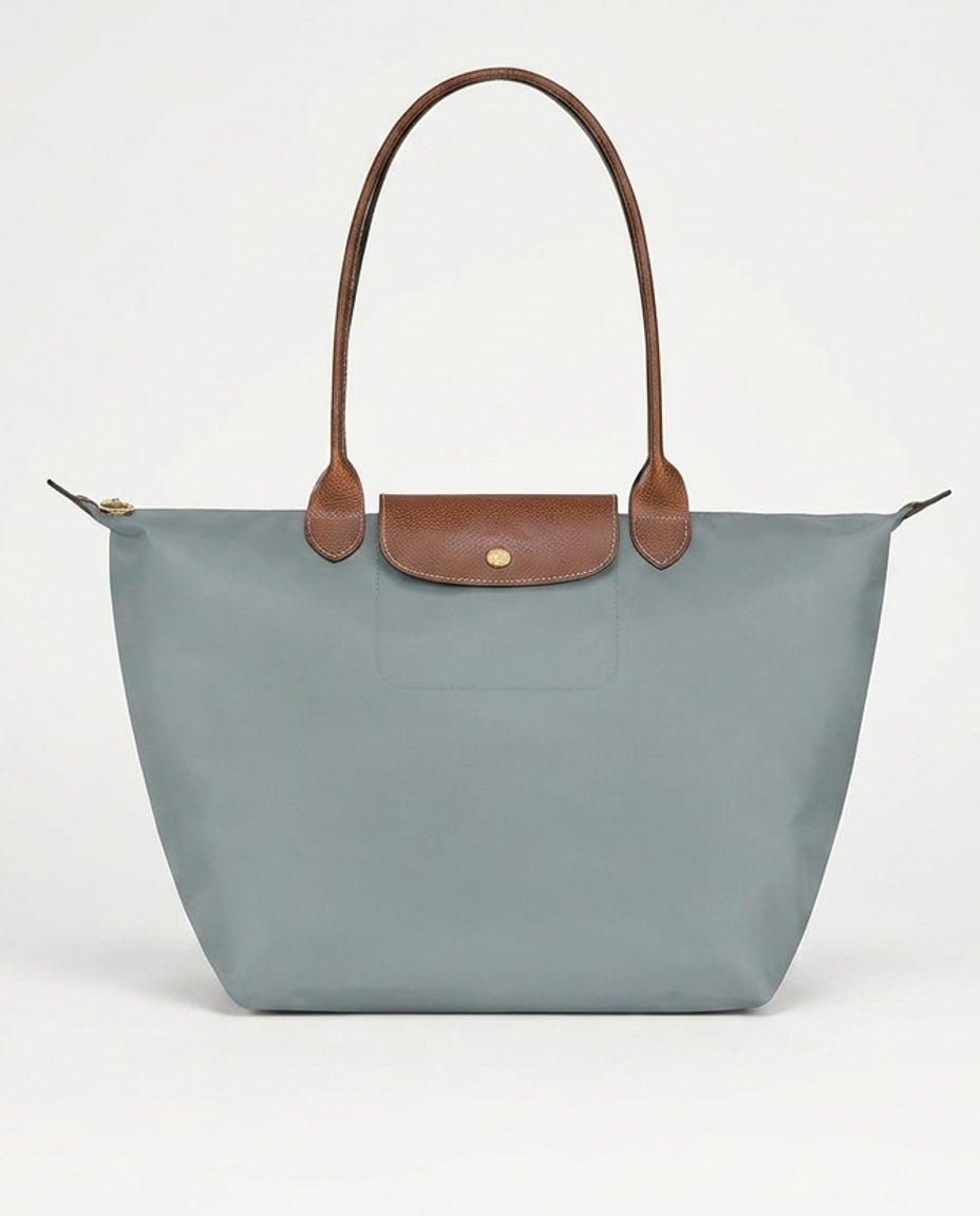 Bella Novelle shopper in Rookblauw