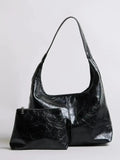 Bella Novelle vintage shopper van kunstleer in zwart
