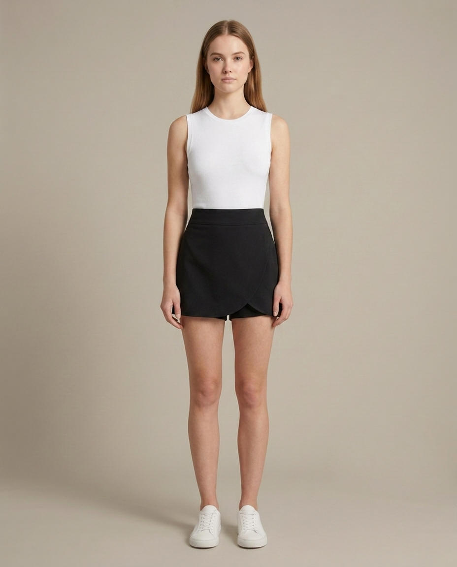 Bella Novelle skort in zwart